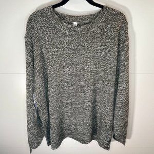 NWT! Hadley Olive Balloon Sleeve Crewneck Sweater